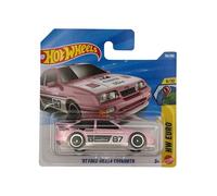 Hot Wheels - '87 Ford Sierra Cosworth - JJJ74 - HW Euro 5/10 - Tarjeta corta - Rosa - Modelo oficial - Acabado clásico de carreras - Mattel 2026 (116/250) - 1:64