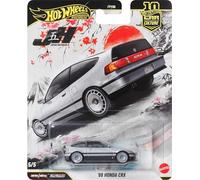 Hot Wheels 88 Honda CRX, Coche de Juguete Premium a Escala 1:64, con neumáticos Real Riders y Carrocería y Chasis Metal/Metal, JKF13
