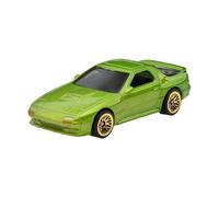 Hot Wheels - ´89 Mazda Savanna RX-7 FC3S - HW: Los años 80 4/10 - HKG81 - Tarjeta corta - Verde metálico - Mattel 2023