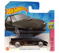 Hot Wheels - ´89 Mazda Savanna RX-7 FC3S - HW: The ´80s 4/10 - HKJ62 - Short Card - Negro - Mattel 2023