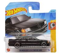 Hot Wheels - ´89 Mercedes-Benz 560 SEC AMG - HW Turbo 4/5 - HKG45 - Short Card - Negro - Mattel 2023