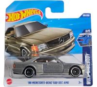 Hot Wheels - '89 Mercedes-Benz 560 SEC AMG - Wild Widebody 2/5 - JBB11 - Tarjeta corta - Tema - Gris pizarra perla metálico - Mattel 2025-1:64