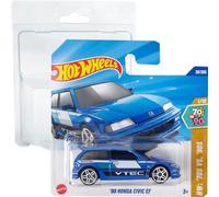 Hot Wheels '90: Honda Civic EF HW: '70S VS '90S 1/10 (28/250) HYW81 Short Card 2025 + Protector Short Card