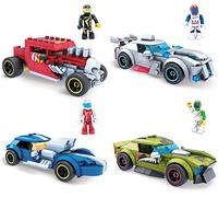 Hot Wheels 900 Coche CONSTRUCCION Hot Wheels.Coche Carreras para Construir Mod SDOS, Color Azul (Mattel GVM28)