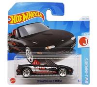 Hot Wheels - ´91 Mazda MX-5 Miata - HW J-Imports 6/10 - HTC47 - Short Card - Roadster - Negro - Mattel 2024 - 1:64