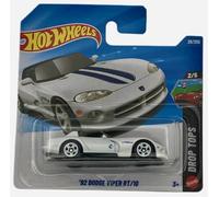 Hot Wheels - '92 Dodge Viper RT/10 - JJM01 - TH - Treasure Hunt - Drop Tops 2/5 - Blanco - Convertible americano con licencia a escala 1:64 - Mattel 2026 (29/250) - 1:64 - Modelo de licencia