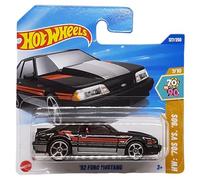Hot Wheels - ´92 Ford Mustang - HW: ´70s vs. ´90s 7/10 - HYY68 - Short Card - Negro - Mattel 2025-1:64