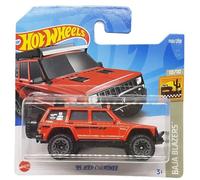 Hot Wheels - ´95 Jeep Cherokee - Baja Blazers 10/10 - HCX28 - Short Card - Belltech - Good Year - Auto Meter - Mattel 2022
