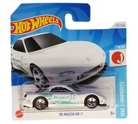 Hot Wheels - ´95 Mazda RX-7 - HW J-Imports 9/10 - HTC46 - Short Card - Project M - Blanco - Mattel 2024 - 1:64