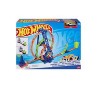 Hot Wheels Action Kit Triple Looping Pista para Coches de Juguete, Incluye 1 vehículo, +4 años (Mattel HMX38)