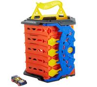 Hot Wheels Action Pista enrrollable para 5 Coches de Juguete, Incluye 1 vehículo Die-Cast, Regalo para niños y niñas +4 años (Mattel GYX11)