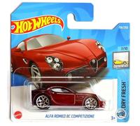 Hot Wheels - Alfa Romeo 8C Competicione - Factory Fresh 7/10 - HCV56 - Short Card - Rojo oscuro - Mattel 2022