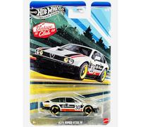 Hot Wheels Alfa Romeo GTV6 30 (plata), Silver Series Vintage Racing Club 3/5 escala 1:64 modelo de coche de juguete de metal fundido coleccionable