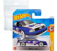 Hot Wheels Audi 90 Quattro HW Turbo 4/5 (144/250) HTB06 Azul 2024 + Protector Short Card Frikimonkey