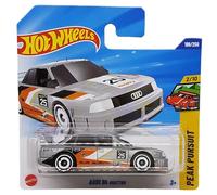 Hot Wheels Audi 90 Quattro JBB20 Peak Pursuit 2/10 Short Card Silver Metallic Audi Licencia Mattel 2025 1:64