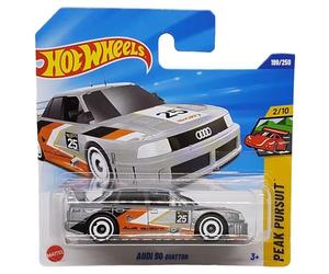 Hot Wheels Audi 90 Quattro JBB20 Peak Pursuit 2/10 Short Card Silver Metallic Audi Licencia Mattel 2025 1:64