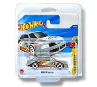 Hot Wheels Audi 90 Quattro (plata, blanco, negro y naranja) 2/10 Peak Pursit - 2025-199/250 (tarjeta corta) - incluye una funda protectora KLAS Car Keeper - JBB20