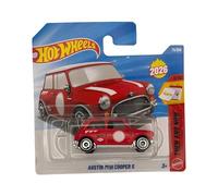 Hot Wheels - Austin Mini Cooper S - JJK94 - Then and Now 1/10 - Short Card - Red - Licencia oficial - Mattel 2026 (71/250) - 1:64