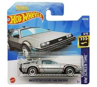 Hot Wheels - Back to The Future Time Machine - HW Screen Time 8/10 - HCV54 - Short Card - Regreso al futuro - Máquina del tiempo - Delorean DMC - Mattel 2022