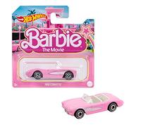 Hot Wheels Barbie Covertte, Coche de Juguete metálico Rosa a Escala 1:64, Inspirado la película Barbie, Caja con diseño temático de la película, +3 años (Mattel HPR54)