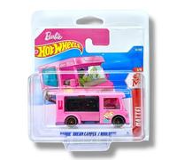 Hot Wheels - Barbie Dream Camper - HW Mattel Serie 1/5 - JJH96 - Short Card - Bus Camping Rosa 21/250 - Mattel 2026-1:64 - Coleccionable