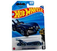 Hot Wheels Batman and Robin Batmobile - Coche fundido a presión, azul, escala 1:64, Batman Series 1/5, metal