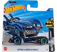 Hot Wheels - Batman & Robin Batmobile - Batman 1/5 - HYX61 - Short Card - DC - Azul - Mattel 2025-1:64