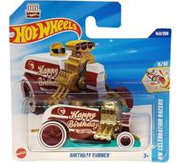 Hot Wheels - Birthday Burner - HW Celebration Racers 5/10 - JBC26 - Short Card - TH Treasure Hunt - Happy Birthday - Mattel 2025-1:64