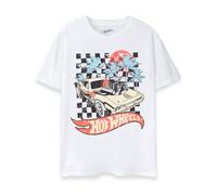 Hot Wheels Blanco Sunset Camiseta de manga corta Hombres
