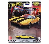 Hot Wheels Premium De Tomaso Pantera Gruppo 4, Boulevard Series, escala 1:64, coche coleccionable amarillo fundido a presión