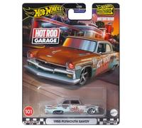 Hot Wheels Boulevard Hot Rod Garage 1955 Plymouth Savoy Cast Car 1:64 Modelo de escala