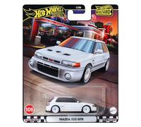 Hot Wheels Boulevard Mazda 323 GTR - Coche fundido a escala 1:64, color blanco
