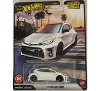 Hot Wheels Boulevard para Toyota GR Yaris Vehículos de juguete para vehículos de 3 años en adelante, blanco, JHW19