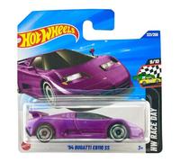 Hot Wheels Bugatti EB110 SS ’94 (JBB36) - HW Race Day 9/10, 221/250 - Edición 2025, 1:64, Modelo licenciado de Bugatti