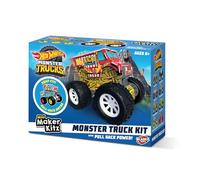 Hot Wheels Build & Race Pull Back Cars Monster Truck, 1 paquete | Montaje a presión, motor de tracción, a partir de 6 años, juguetes para niños, coleccionar e intercambiar juguetes de coche