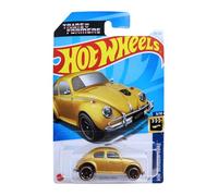 Hot Wheels - Bumblebee - HW Screen Time 9/10 - HTF09 - Tarjeta corta - Volkswagen - Transformers - VW Beetle Gold - Mattel 2024 - 1:64