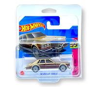 HOT WHEELS Cadillac Seville '82 (marrón oscuro y marrón metálico) 7/10 HW: The 80's 2023-75/250 (tarjeta corta) - Viene en una funda protectora para coleccionistas de KLAS Car Keeper, HKG85