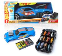 Hot Wheels Caja Maletín de Almacenamiento para Coches 2 en 1 Race N' Haul