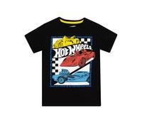 Hot Wheels Camiseta Camisetas Niño | Camiseta Niño Manga Corta | Negro 8-9 años