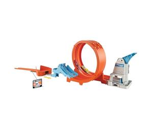Hot Wheels Campeonato de loopings Pista de Coches de Juguete con Lanzador, Incluye 1 vehículo, Modelo Surtido (Mattel GTV13)