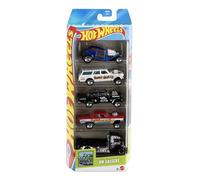 Hot Wheels Car 2025 HW Gassers - Paquete de 5 (55 Chevy Bel Air Gasser, 65 Mercury Comet Cyclone, 64 Chevy Nova Gasser, tubos rectos, transportador de caja rápida), multicolor