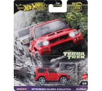 Hot Wheels Car CULTURE Die Cast Modelo coche MITSUBISHI PAJERO EVOLUTION Terra Trek - Escala 1:64 7cm Premium HRV89