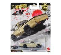 Hot Wheels Datsun 620, Coche de Juguete Premium a Escala 1:64, con neumáticos Real Riders y Carrocería y Chasis Metal/Metal, JKF12