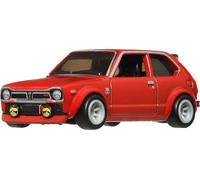 Hot Wheels Car Toy Collection Premium Car Culture, escala 1:64 fundición a presión '73 Honda Civic Custom, vehículo histórico de Japón 4 con neumáticos Real Riders