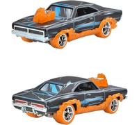 Hot Wheels Cargador premium Marvel Ghost Rider, coche de metal fundido, colección Pop Culture JBL81
