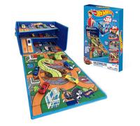 Hot Wheels Cars - Caja de garaje (3 en 1, capacidad de almacenamiento de juguetes para coche, con Speed Roads I Toy Car Storage (Cars Not Included)