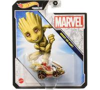 Hot Wheels Character Cars, Marvel Groot, Vehículo de Juguete para niños de 3 años en adelante