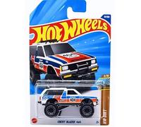 Hot Wheels Coche a escala 1:64 Chevy Blazer 4x4 blanco – HW Dirt 3/10 81/250 fundido a presión
