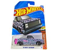 Hot Wheels Chevy Silverado '83 [Black Widow] Truckin' Along 3/5, 42/250, vehículo de juguete fundido a escala 1:64