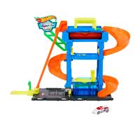 Hot Wheels City “Let's Race - ¡a correr” Netflix -Túnel de lavado con giros Pis